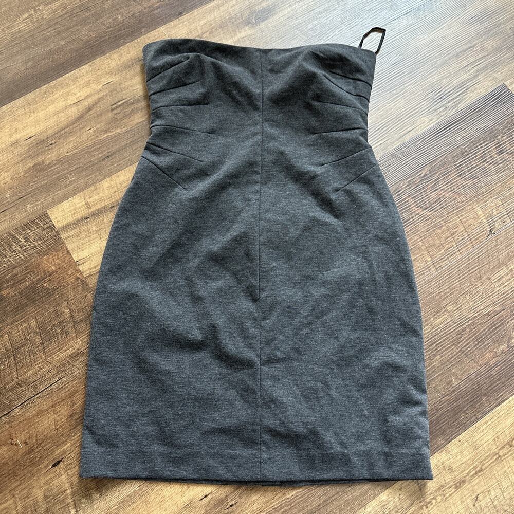 Banana Republic Gray Strapless Dress Size 14 NEW